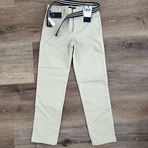 new with tags - polo boys chinos in sand color (with belt)